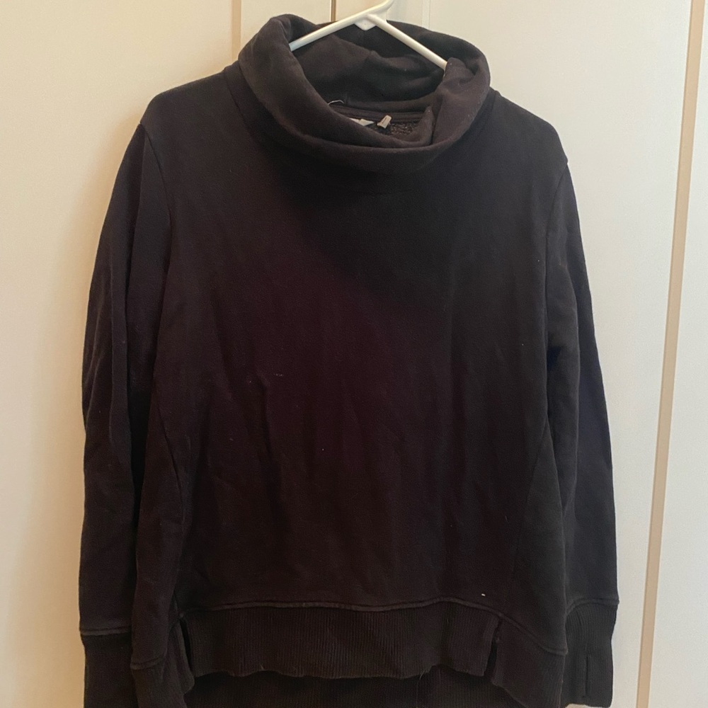 athleta black cowl neck